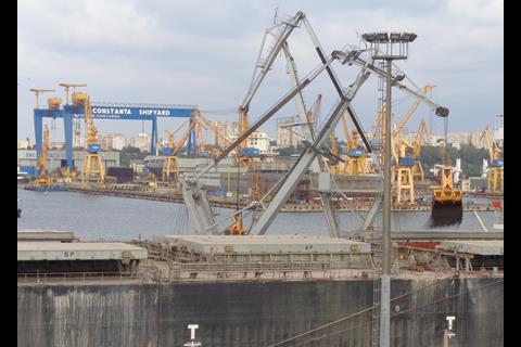 Dropping: even Constanta, Romania is seeing a continued fall in cargo. Credit: Mehlauge